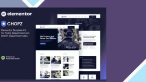 Chopz - Police and Sheriff Department Elementor Template Kit
