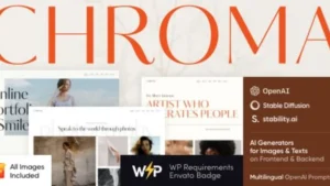 Chroma - Photography Portfolio WordPress Theme