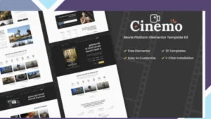Cinemo - Movie Streaming Elementor Template Kits