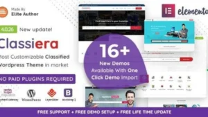 Classiera - Classified Ads WordPress Theme