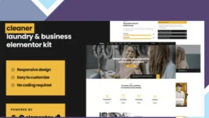Cleaner - Laundry Business Elementor Template Kit