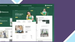 Cleanuva - Cleaning Services Elementor Pro Template Kit