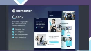 Cleany - Cleaning Service Company Elementor Template Kit