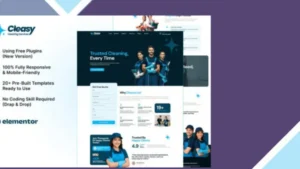 Cleasy - Cleaning Services Elementor Template Kit