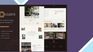 Cleeve - Hotel and Resort Booking Elementor Template Kit