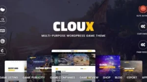 Cloux - Game and Gaming WordPress Theme