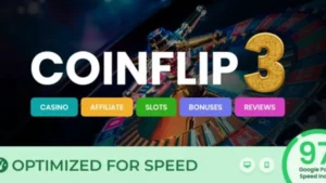 Coinflip - Casino Affiliate and Gambling WordPress Theme