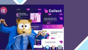 Collect - NFT Design Agency Services Elementor Template Kit