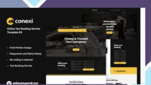 Conexi - Online Taxi Booking Service Template Kit