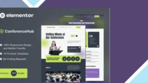 ConferenceHub - Professional Event Elementor Template Kit