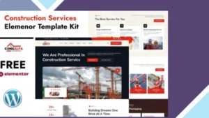 ConsAlfa - Construction Services Elemenor Template Kit