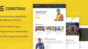Constrau - Construction Business WordPress Theme