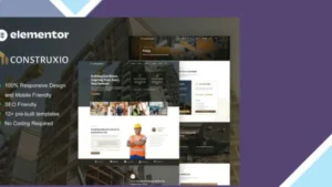 Construxio - Construction and Building Company Elementor Pro Template Kit