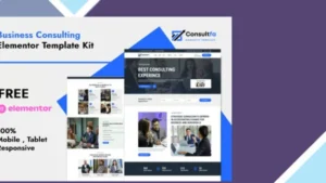 Consultfa - Business Consulting Elementor Template Kit