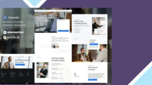 Consulto - Business Consulting and Coaching Elementor Template Kit