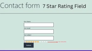 Contact Form 7 Star Rating Field