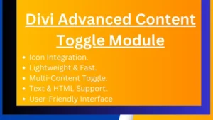 Divi Advanced Content Toggle Module