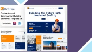 Contrage - Contractor and Construction Building Elementor Template Kit