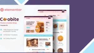 Coobite - Modern Cookie Shop Elementor Template Kit