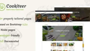 Cookiteer - Food and Recipe WordPress Theme