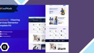 Coolwash - Cleaning Services Elementor Pro Template Kit
