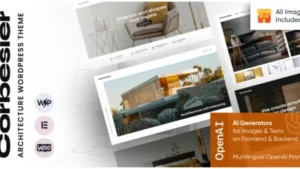 Corbesier - Architecture and Design Interior and Exterior Modern WordPress Theme