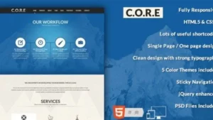 Core - OnePage HTML5