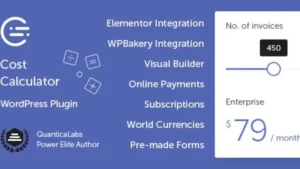 Cost Calculator WordPress Plugin By QuanticaLabs