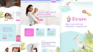 Bcare - Baby Care Services Elementor Template Kit