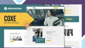 Coxe - Business Consulting Elementor Template Kit