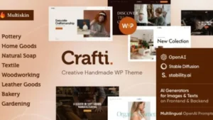 Crafti - Creative Handmade WordPress Theme