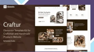 Craftur - Craftsman and Handmade Products Elementor Template Kit