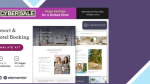 Cravestay - Luxury Hotel and Resort Elementor Template Kit