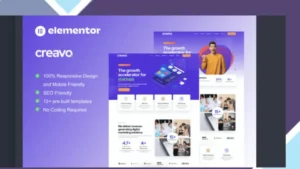 Creavo - Creative Agency and Digital Marketing Elementor Template Kit
