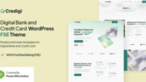 Credigi - Digital Bank and Credit Card WP Theme