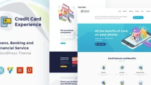 Credit Card Experience - Credit Card Company and Online Banking WordPress Theme