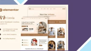 Crevia - Laundry and Fresh Clothing Elementor Template Kit