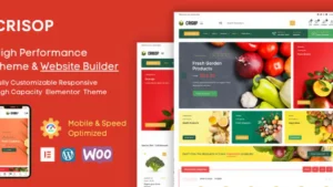 Crisop - Elementor Grocery Store and Food WooCommerce Theme