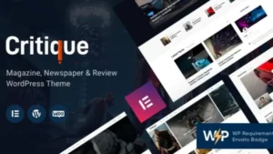 Critique - Magazine, Newspaper and Review Theme