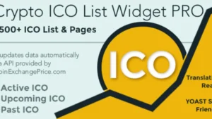 Crypto ICO List Widgets Pro - WordPress ICO Database Plugin