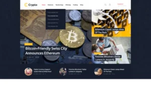 Cryptocurrency WordPress Theme