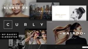 Curly - A Stylish Theme for Hairdressers and Hair Salons