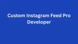 Custom Instagram Feed Pro Developer