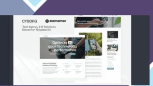 Cyborg - Tech Agency and IT Solutions Elementor Template Kit