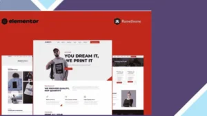 D-Shirt - T Shirt Design and Printing Elementor Pro Full Site Template Kit