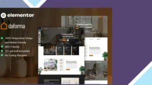 Daforma - Interior Design Service Elementor Pro Template Kit