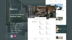 Dahotel - Luxury Hotel WordPress Theme