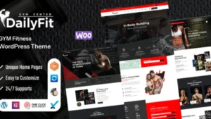 DailyFit - Fitness and Gym WordPress Theme