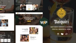 Daiquiri - Bartender Services and Catering Cocktail WordPress Theme