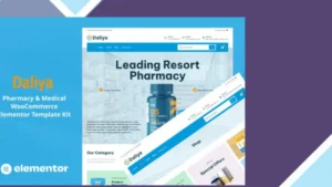 Daliya - Pharmacy and Medical Store WooCommerce Elementor Pro Template Kit